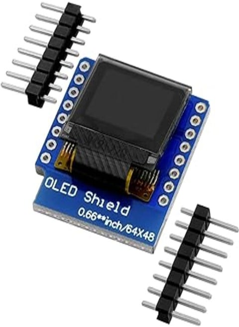 OLED Display Shield for WEMOS D1 Mini 64×48 Pixel 0.66″