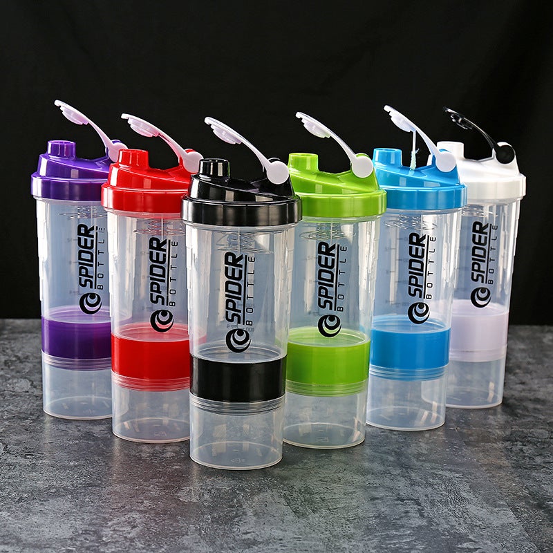YL 3-Layer Protein Shaker Cup, 550ml, Eco-Friendly Fitness Bottle with  Logo - Image 2