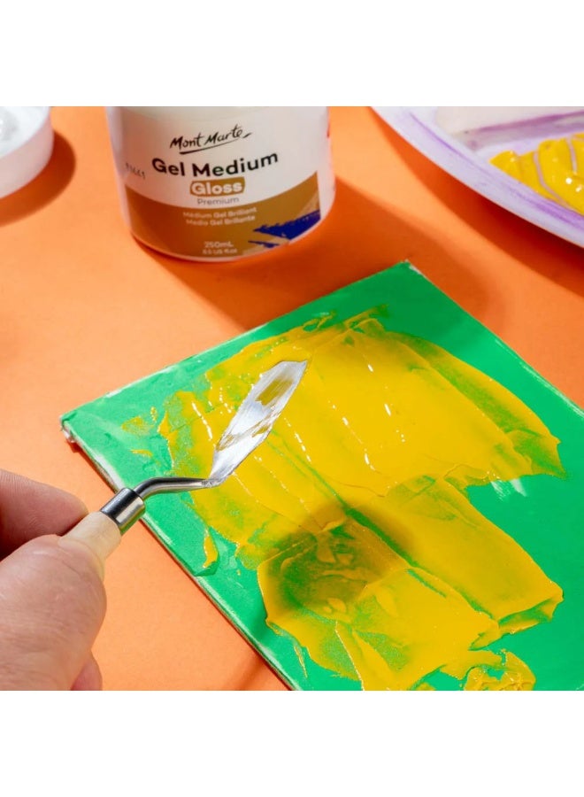 Mont Marte Premium Gloss Acrylic Gel Medium for Art & Painting - 250ml (8.5 US fl. oz) - Image 5