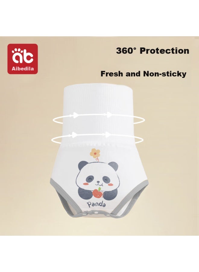Aibedila Baby Belly Wrap, Newborn High-waist Double-layer Umbilical Protection, Infant Cold Prevention And Warmth Aid, 2 Pieces, Size 73, Panda - Image 2