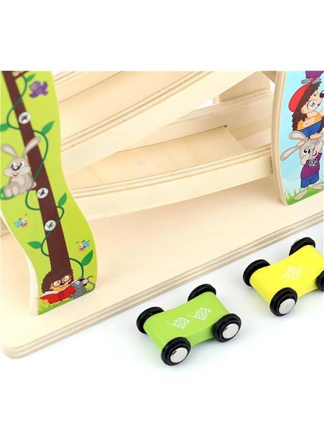 Wooden Race Track For Kids, Race Track Car Ramp Racer With 4 Mini Cars, Educational Creative Toddler Toys For 1-2 Year Old Boy s Girls Gift - pzsku/Z411C9BF20AEB041B918AZ/45/_/1726286658/1a7f1165-a52d-46f0-b532-4413619d8ab0