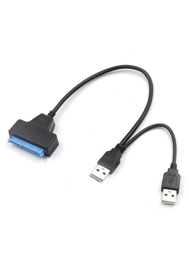 USB3.0 To SATA Hard Disk Adapter External 2.5 Inch Solid State Mechanical Hard Disk Cable Usbtosata Easy Drive Cable-Color:Usb2.0 Double Cable With Dc Pearlescent Bag Packaging  - Image 1