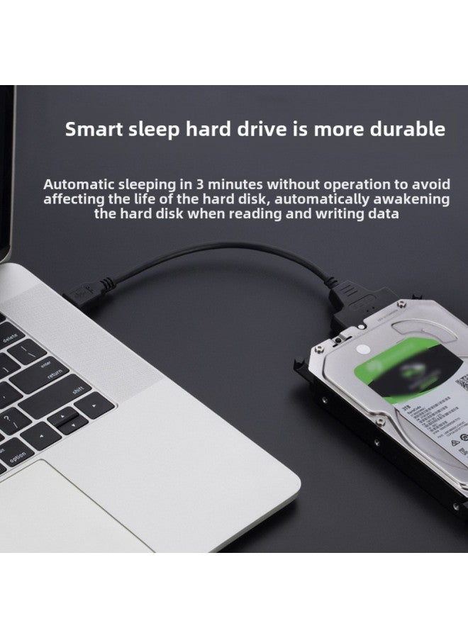 USB3.0 To SATA Hard Disk Adapter External 2.5 Inch Solid State Mechanical Hard Disk Cable Usbtosata Easy Drive Cable-Color:Usb2.0 Double Cable With Dc Pearlescent Bag Packaging  - Image 5