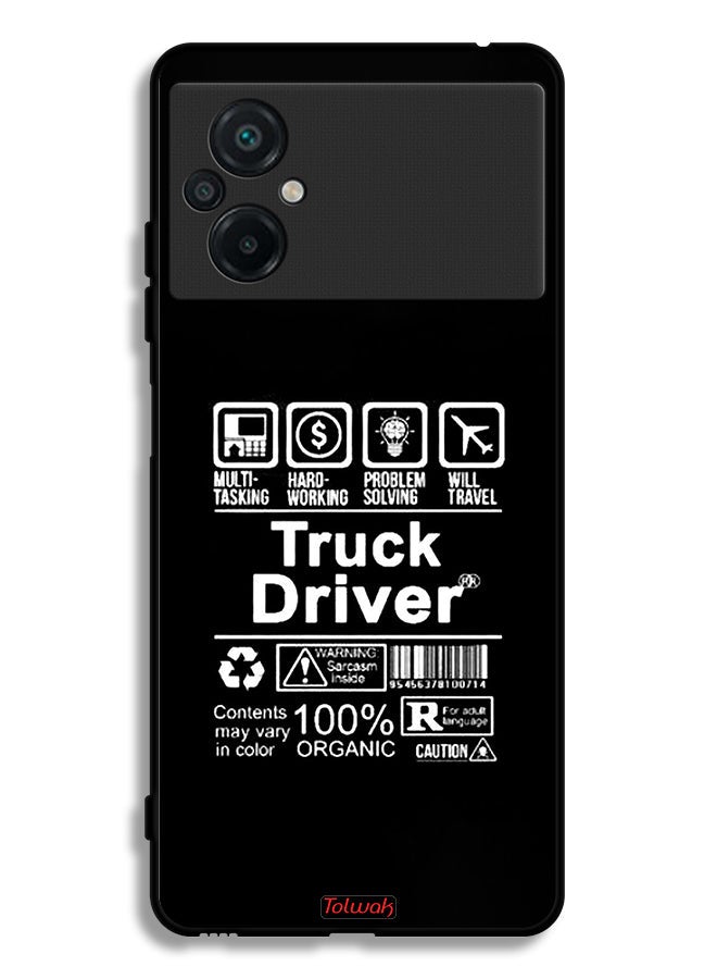 Tolwak Xiaomi Poco M5 4G Protective Case Cover Truck Driver Sticker - Image 2
