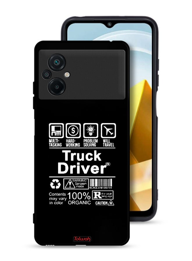 Tolwak Xiaomi Poco M5 4G Protective Case Cover Truck Driver Sticker - Image 1