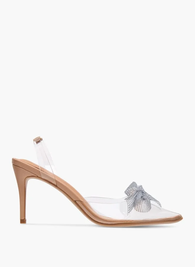 سيليست حذاء نسائي بكعب ستيليتو وشريطة فيونكة