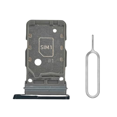 MEEFIX SIM Card Tray Replacement for Samsung Galaxy for S21 Ultra and S21 Plus - for Models SM-G998B, SM-G996 - Includes SIM Eject Pin Tool and Waterproof Rubber Seal (Black) - Image 1
