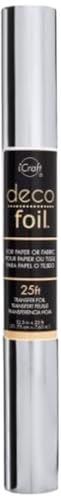 iCraft Deco Foil Value Roll, 12.5 inches x 25 feet, (Silver) - Image 2