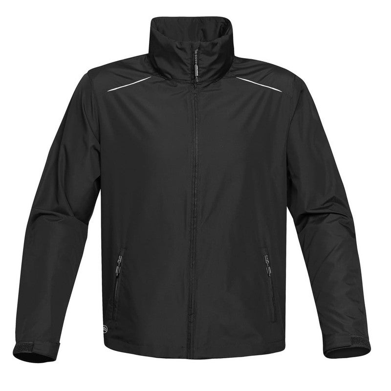 Stormtech Nautilus Performance Shell Lightweight Wind & Rain Jacket for Men, Packs into Its Own Pocket, Adjustable Hood & Hem, Reflective Trim – Ideal for Outdoor, Travel & Everyday (Black) - Image 1