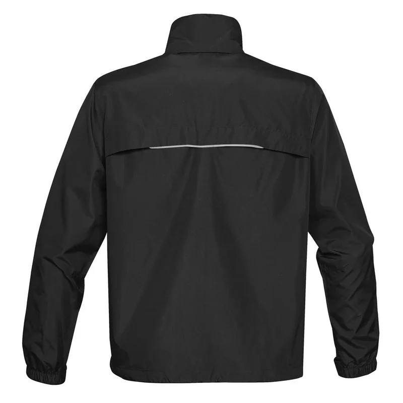 Stormtech  Stormtech Nautilus Performance Shell Lightweight Wind & Rain Jacket for Men, Packs into Its Own Pocket, Adjustable Hood & Hem, Reflective Trim – Ideal for Outdoor, Travel & Everyday (Black) for Men | Best Price UAE