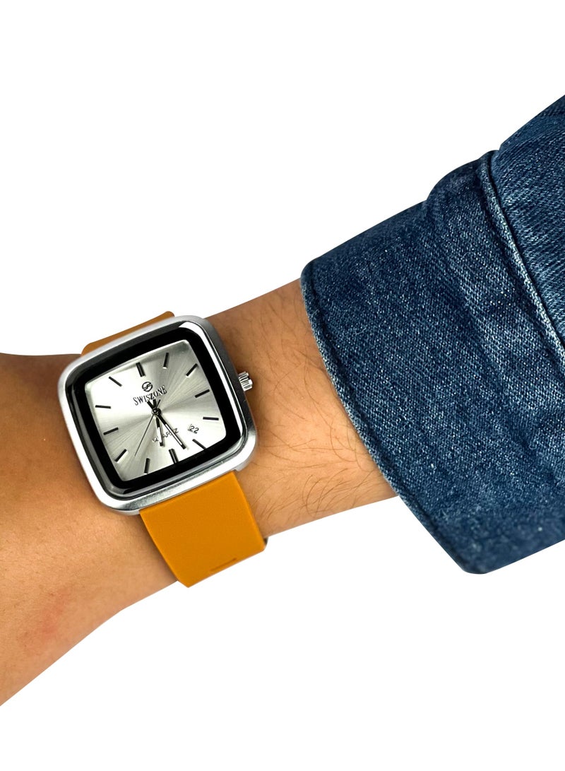 Luxury Men's Watch Havana Bracelet Silver Dial - Image 1