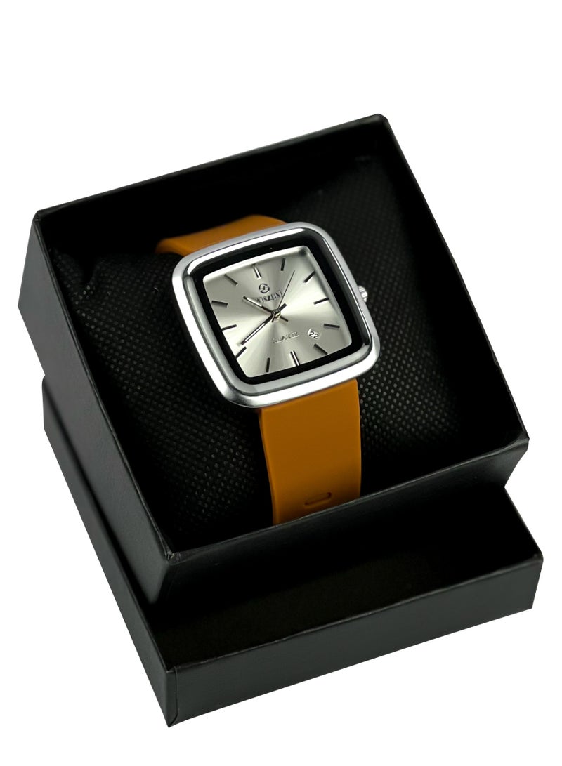 Luxury Men's Watch Havana Bracelet Silver Dial - Image 2