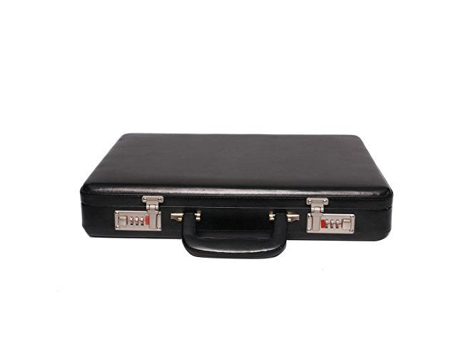OBANI Faux Leather Briefcase Black - Image 1