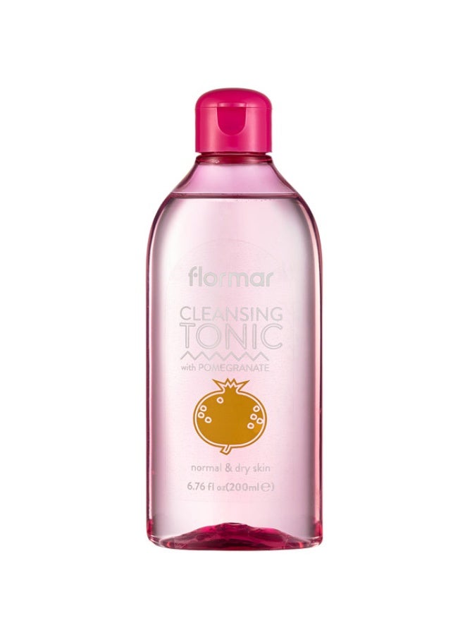 flormar Cleansing Tonic - 01 Normal & Dry Skin 200mL pink - Image 1