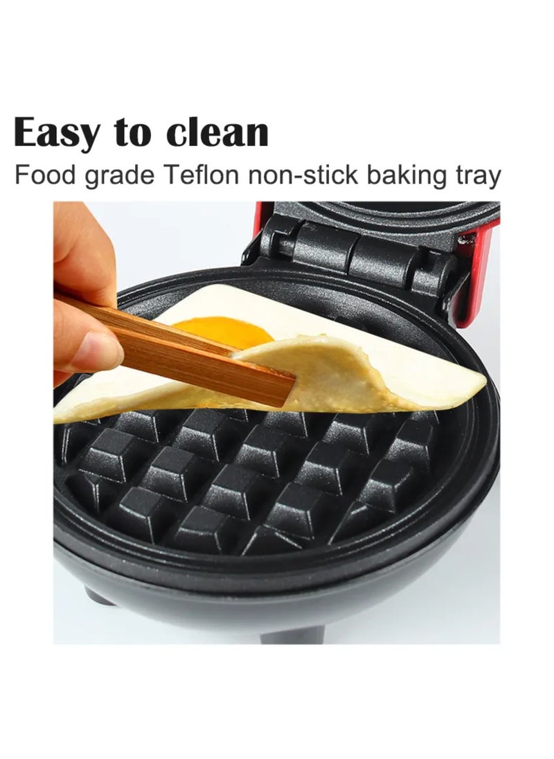 Generic Mini Waffle Maker - Made With Premium Quality Plastic & Non-Stick Coating - Small Pancake Maker For Brownies, Cookies, Quesadillas, Calzones, Hash Browns, Grilled Cheeses, and Other Foods.  - Image 4