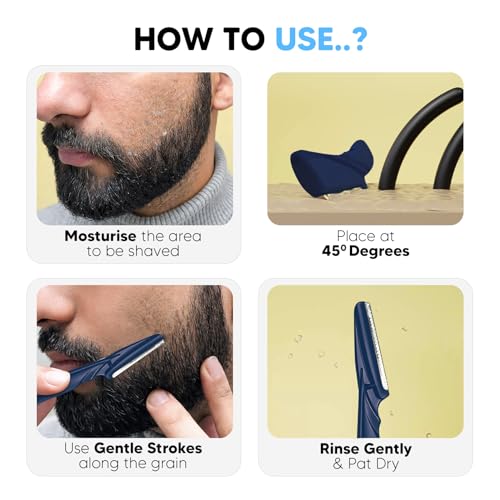LetsShave Pro Styler for Men Beard, Reusable, Pack of 3, +1 Transparent Shave Gel 15ml, Beard Shaper, Multi Grooming, Face Razor for Men, Beard Pen Styler, 60 Days of Styling - Image 5
