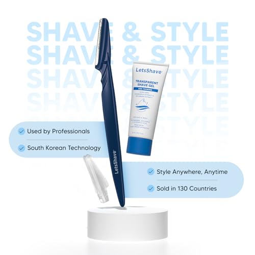 LetsShave Pro Styler for Men Beard, Reusable, Pack of 3, +1 Transparent Shave Gel 15ml, Beard Shaper, Multi Grooming, Face Razor for Men, Beard Pen Styler, 60 Days of Styling - Image 2