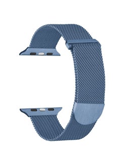Replacement Strap For Apple Watch Ultra 2 49mm Milanese Metal Magnetic Watch Band Blue