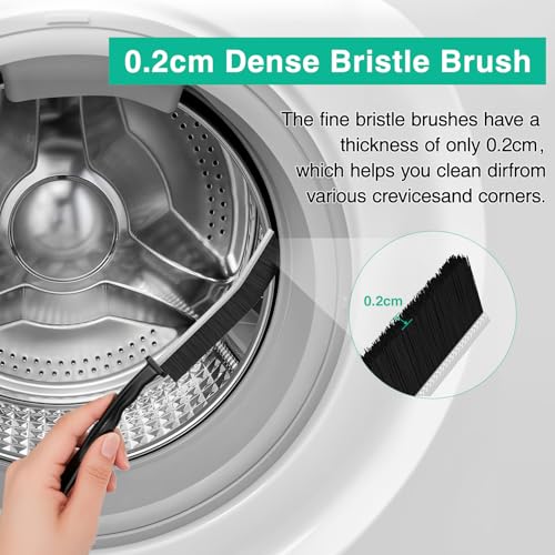ANOEPUY 3Pcs Plastic Crevice Cleaning Brush,Gap Cleaning Brush,Hard Bristle Crevice Cleaning Brush,Bathroom Gap Cleaning Brush,Grout Cleaner Brush,Multifunctional Crevice Gap Brush Cleaning Brush Tool - Image 4