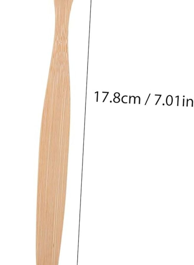 غطاء فرشاة أسنان من الخيزران 2 قطعة شعيرات قابلة للتحلل ومرنة للعناية بالفم أثناء السفر - Image 3