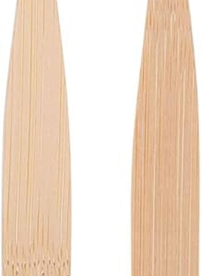 غطاء فرشاة أسنان من الخيزران 2 قطعة شعيرات قابلة للتحلل ومرنة للعناية بالفم أثناء السفر - Image 2