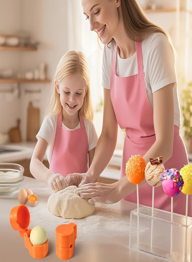 73Hours 2 PCS Round Cake Pop Mold Shapes Press Set, 3D Printed Sphere Circle Cake Pop Cutter and Pusher, Baking Tools Accessories for Home Baking, Birthday Parties, Wedding Desserts - Image 4