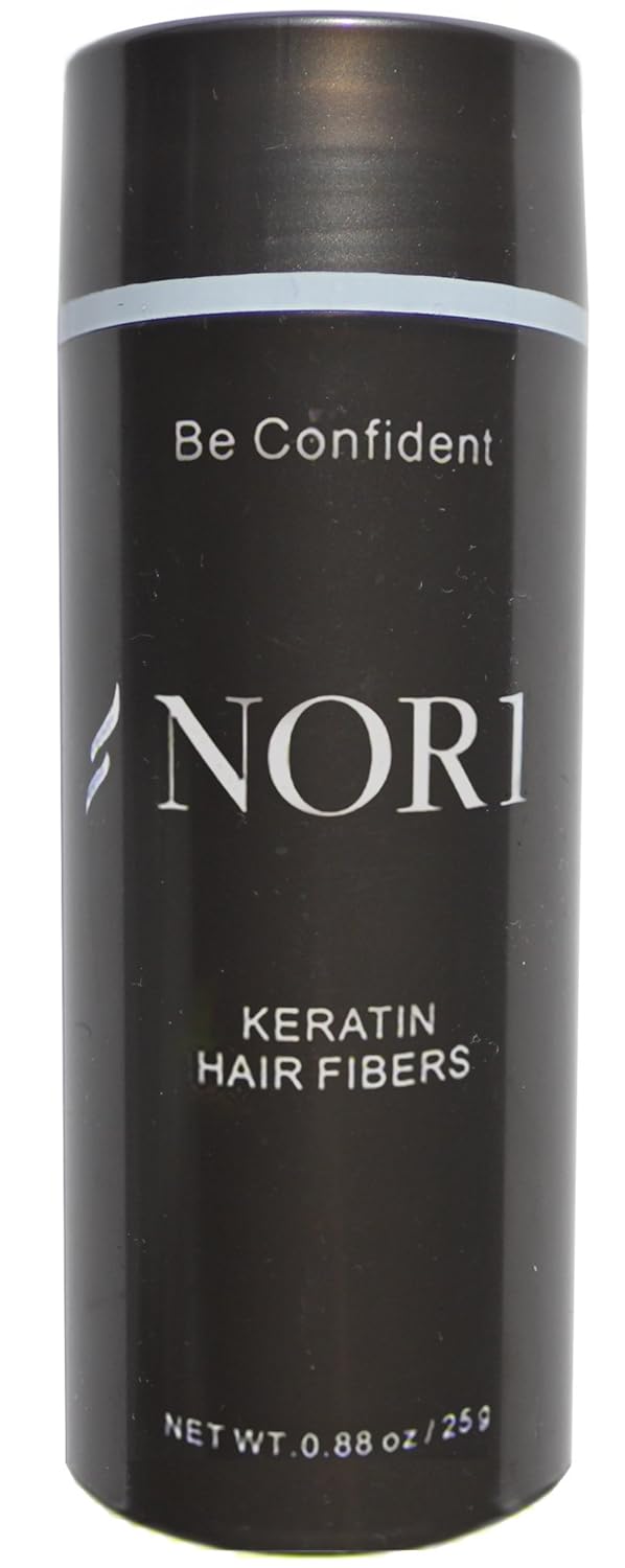 Keratin Hair Building Fibers Natural Instant Hair Filler and Thickener for Men and Women  Completely Cover Up and Conceal Thinning Areas or Bald Spot  25 grams