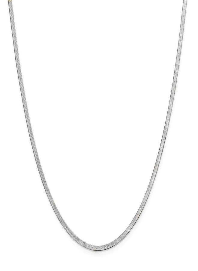 VAMA Classic Stainless Steel Flat Snake Chain Western Charm Stylish Herringbone Neck Necklace Chains for Girls & Women (2mm, 18 Inches Princess Chain) - Image 1