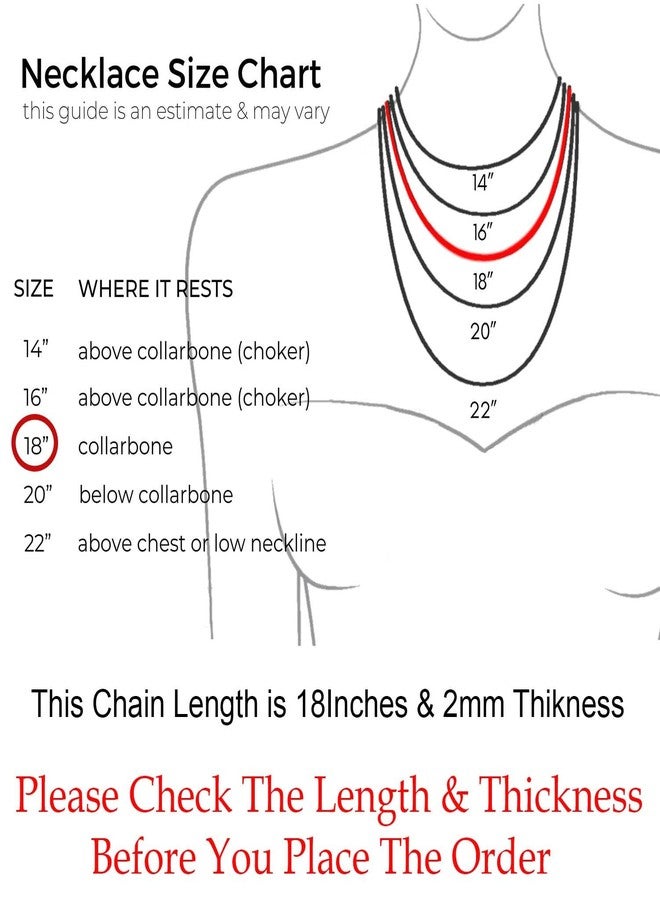VAMA Classic Stainless Steel Flat Snake Chain Western Charm Stylish Herringbone Neck Necklace Chains for Girls & Women (2mm, 18 Inches Princess Chain) - Image 3