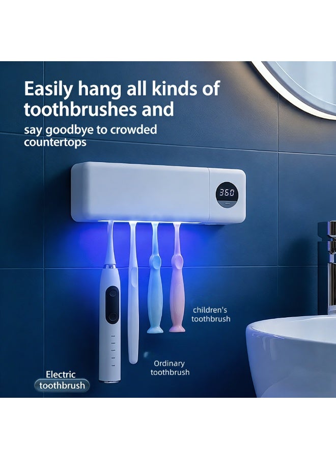 Sthxyfaith USB Charging Intelligent Digital Display UV Sterilization Toothbrush Sterilizer - Image 3