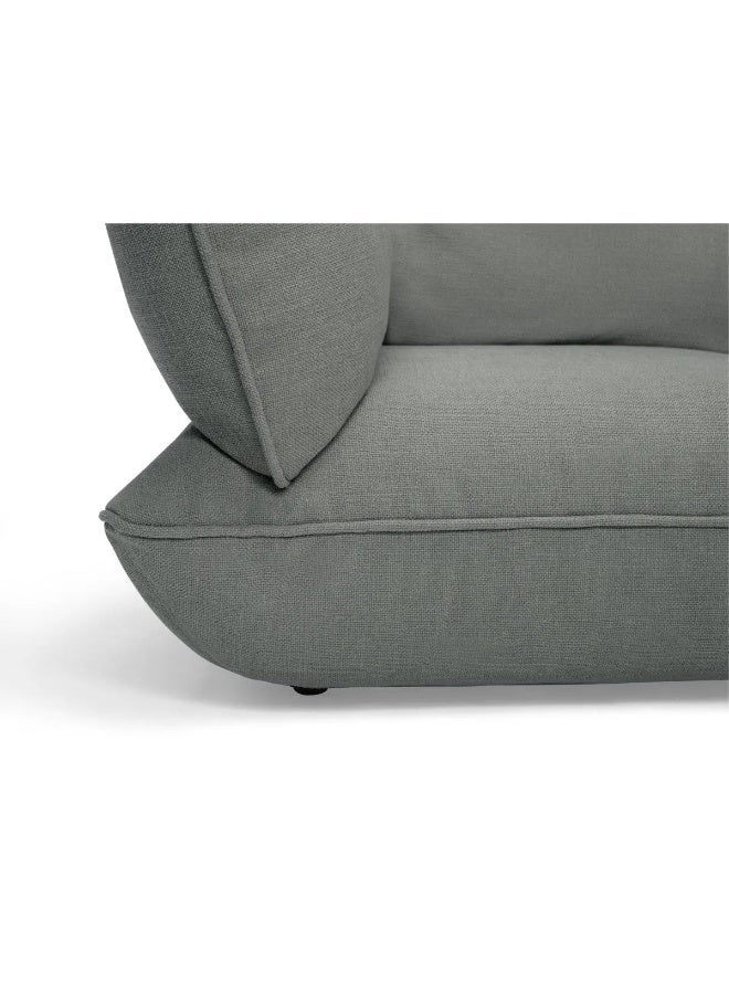 Fatboy Sumo Weave 4-Seater Sofa | 2 Sumo corner seats | 1 Sumo middle seat | Easy to assemble | Suitable for indoor use | Soft and strong | FibreGuard stain resistant | 301x108x90 cm | Mouse Grey - Image 4