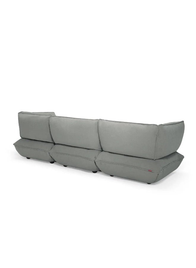Fatboy Sumo Weave 4-Seater Sofa | 2 Sumo corner seats | 1 Sumo middle seat | Easy to assemble | Suitable for indoor use | Soft and strong | FibreGuard stain resistant | 301x108x90 cm | Mouse Grey - Image 5