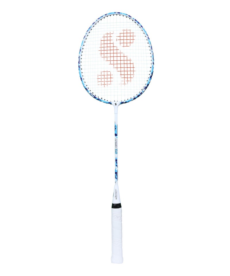 Silvers Silver's Aluminium Camo 7.0 Badminton Racket with Full Cover(Blue/White) - Image 2