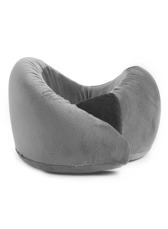 EOXO Travel Neck Pillow Memory Foam U-Shape Cushion for Flight, Car & Train | Ergonomic Head, Neck & Shoulder Support | Portable Travel Pillow with Washable Cover - Image 2