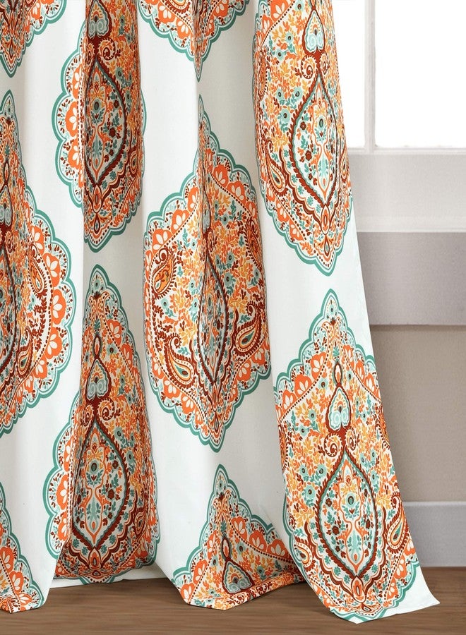 لاش ديكور ستائر نافذة من Lush Decor Harley لتصفية الضوء، زوج من الألواح، عرض 52 بوصة × طول 84 بوصة، لون برتقالي - ستائر بوهو لغرفة المعيشة - ستائر غرفة نوم بتصميم ماكسيمالي - Image 5