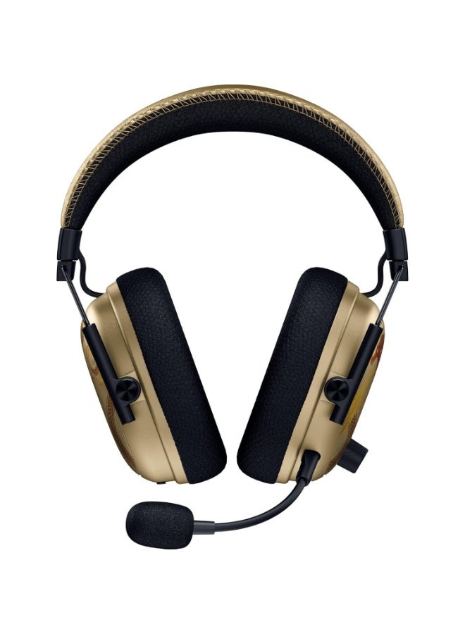 RAZER BlackShark V3 Pro Counter-Strike 2 Edition Wireless ANC Gaming Headset – TriForce 50mm Drivers, THX Spatial Audio, Detachable Mic, 2.4GHz + Bluetooth, 70hr Battery, Compatible with PC, PS5, PS4, Xbox, Switch, Mobile, Gold | RZ04-05400800-R3M1 Gold - Image 2