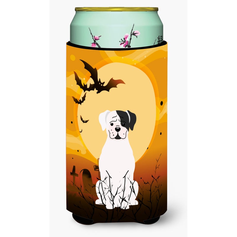 Caroline's Treasures ""Caroline's Treasures Halloween White Boxer Cooper Tall Boy Beverage Insulator Hugger BB4380TBC  Multicolor"" 