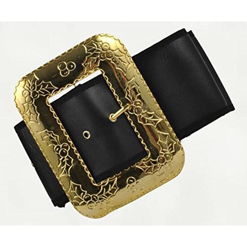 Halco Santa Belt w Decorative Cast Buckle Size XL 56-64 Black 3.5 Wide Naugahyde - Image 3