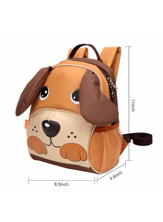 Yodo Playful Kids Pet Insulated Lunch Box Bag and Preschool Toddler Backpack, with Safety Harness Leash, for Boys and Girls, Multi Brown CA22198437-N - Image 3