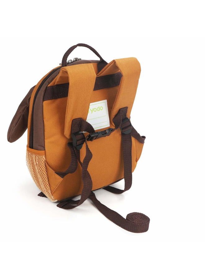 Yodo Playful Kids Pet Insulated Lunch Box Bag and Preschool Toddler Backpack, with Safety Harness Leash, for Boys and Girls, Multi Brown CA22198437-N - Image 4