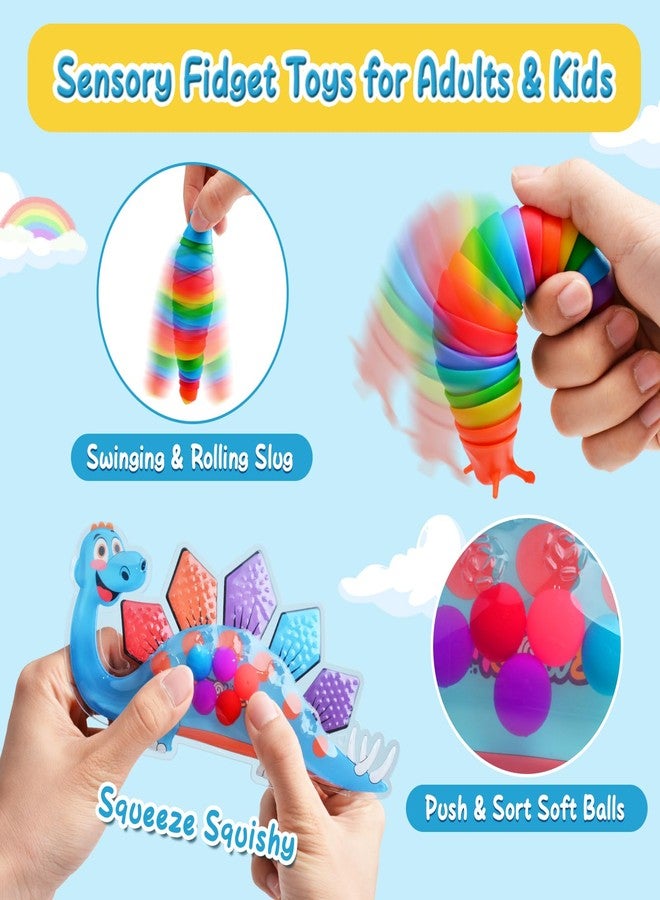 ASIOWELY 6 Pack Fidget Toys Bulk for Kids & Adults,Sensory Travel Must Have,Autism Anxiety Stress Calm Down Must Have,Treasure Classroom School Prizes Birthday Easter Gifts for Kids 5-7-8-12 Year Old - Image 3