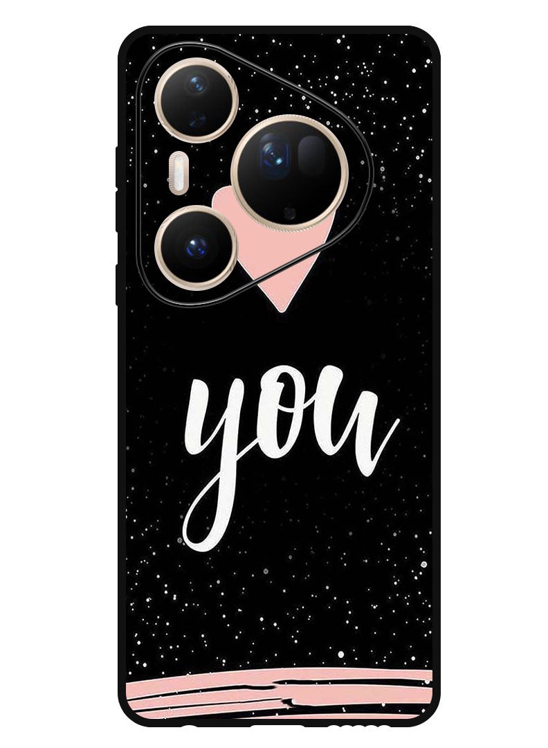 Theodor Case Compatible with Huawei Pura 80 Ultra 6.6 Inch Protection Shockproof Bumper Cover Love You - Image 1