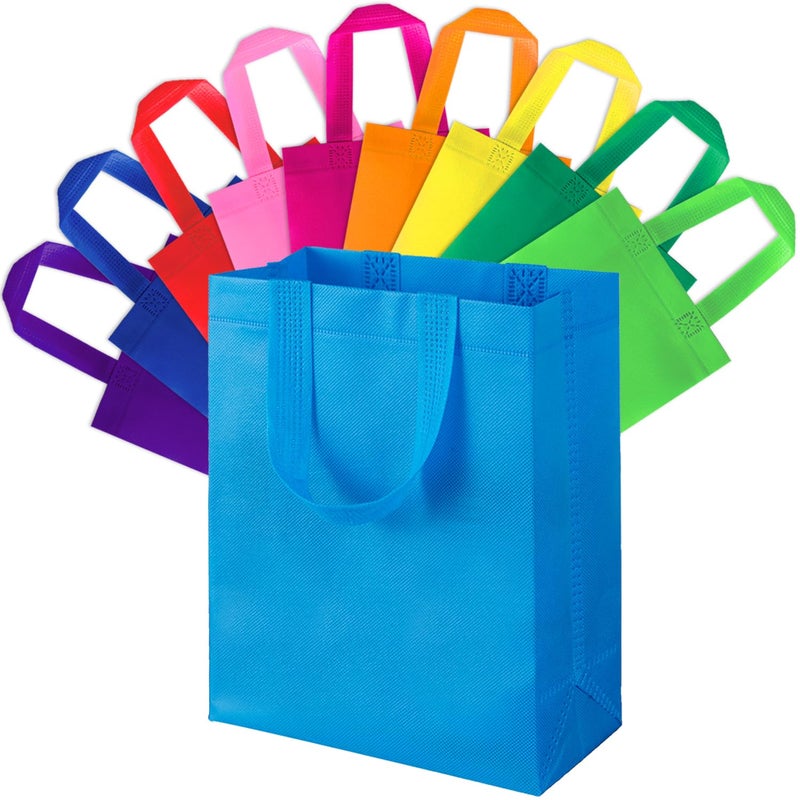 SPERPAND 30Pcs Gift Bags Medium Size Reusable Goodie Bag Gift Bags with Handles for Party Favors Birthday Baby Shower