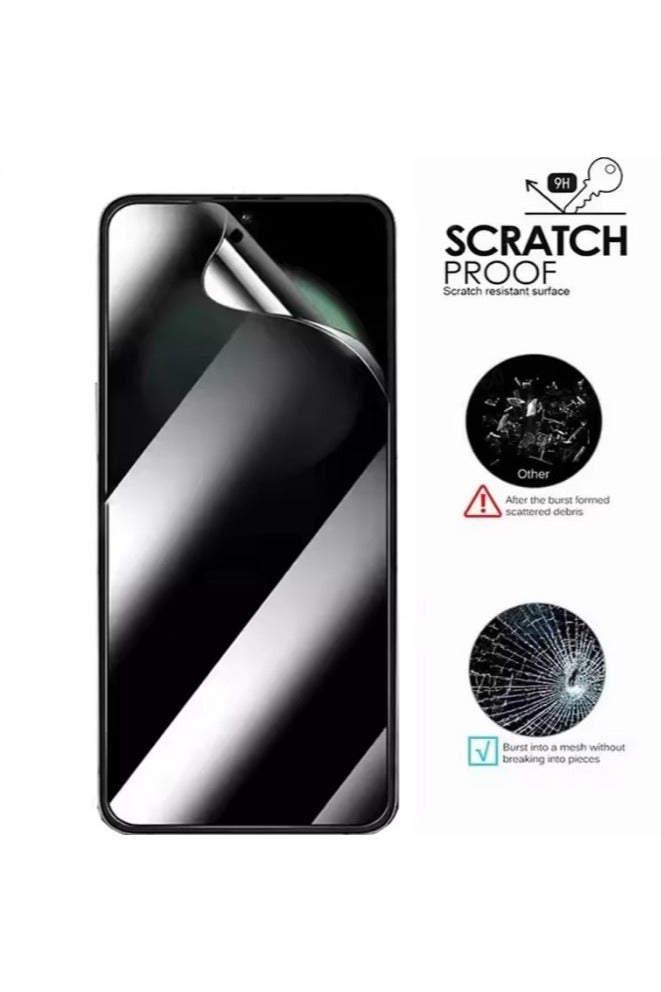 3 in 1 for Samsung Galaxy Z Flip 7 Privacy Screen Protector [25° Anti Spy] 1 Inside + 1 Front+1 Lens TPU Films, Self-Healing, Easy Install with Alignment Jig, Case Friendly. - Image 3