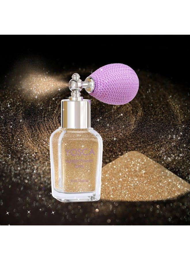 Yosca Body Glitter Spray 30ML Loose Body Shimmer Powder Hair Spray Fine Glitter Sparkle Highlighter Makeup Mardi Gras Festival Concert Party Rave Accessories for Rave Clothes Hair Face Nail Art - Image 2