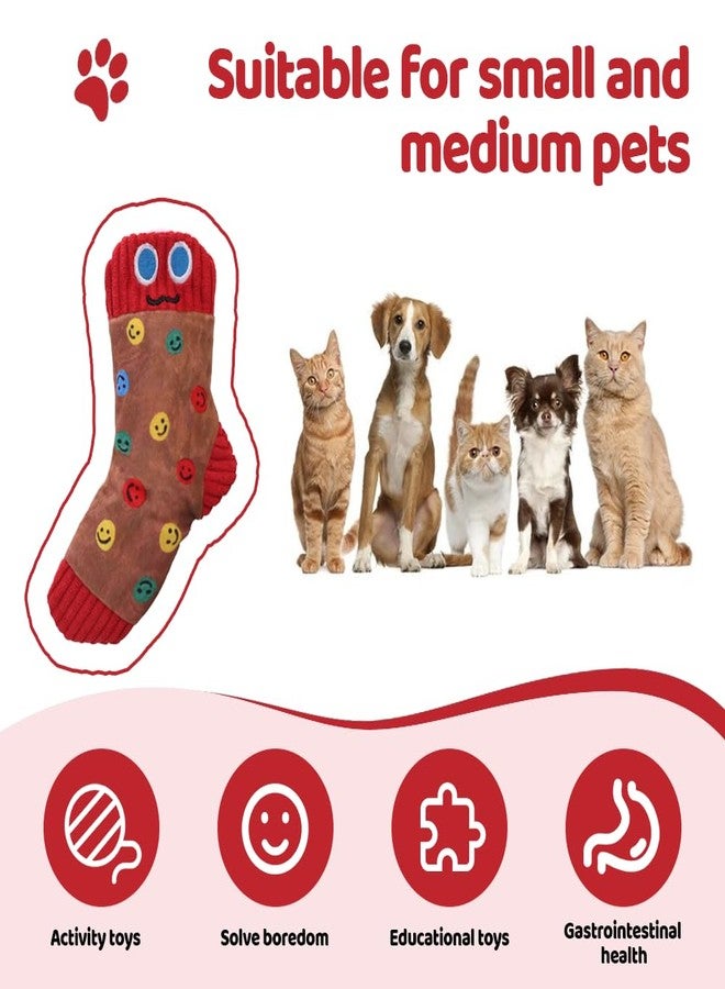 DONGKER Dog Squeaky Toys,6 PCS Stuffed Socks Dog Chewing Toys Built-in Double Sound Physical Structure for Small Medium Dogs Cats Daily Games Training Reward - Image 5