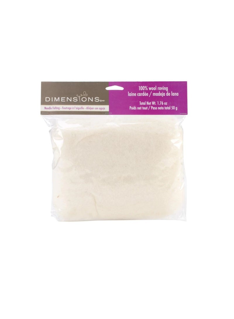 دايمنشونز أبعاد Feltworks السائبة  متجول 1.76 أوقية أبيض - Image 1