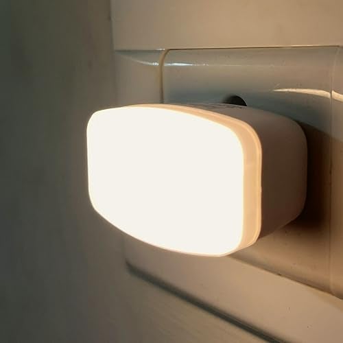 TARAMPRO Night Light Energy Saving LED Lamp Nightlight for Children Kids Elderly Bedroom (Warm White (Pack of 3)) - Image 1