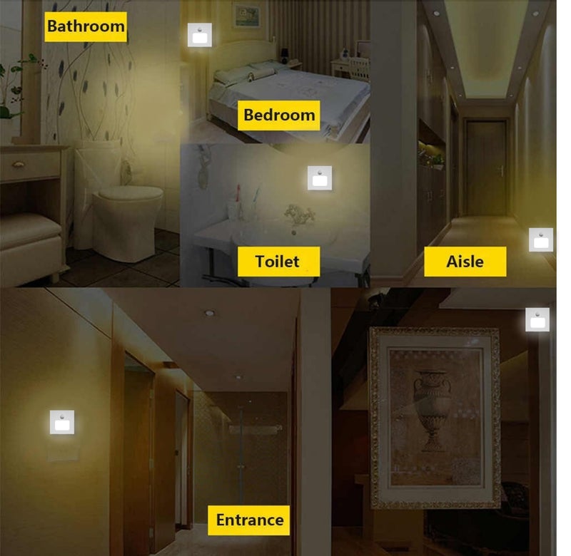 TARAMPRO Night Light Energy Saving LED Lamp Nightlight for Children Kids Elderly Bedroom (Warm White (Pack of 3)) - Image 5