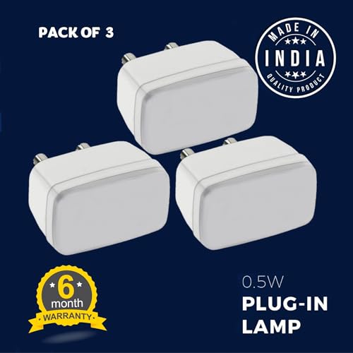 TARAMPRO Night Light Energy Saving LED Lamp Nightlight for Children Kids Elderly Bedroom (Warm White (Pack of 3)) - Image 2